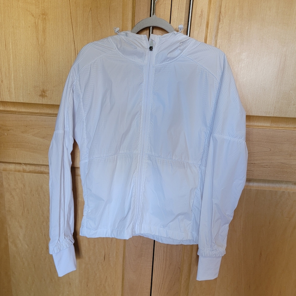 Zyia  Active White Mesh Bomber Jacket size M EUC